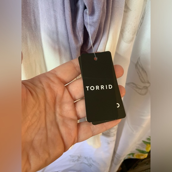 torrid Lavender Ombre Hooded Graphic Long Sleeve Tee - Picture 8 of 8